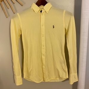 Long sleeve stretch Oxford